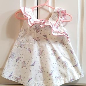 Janie and Jack Baby Girl White Dress, 6-12M